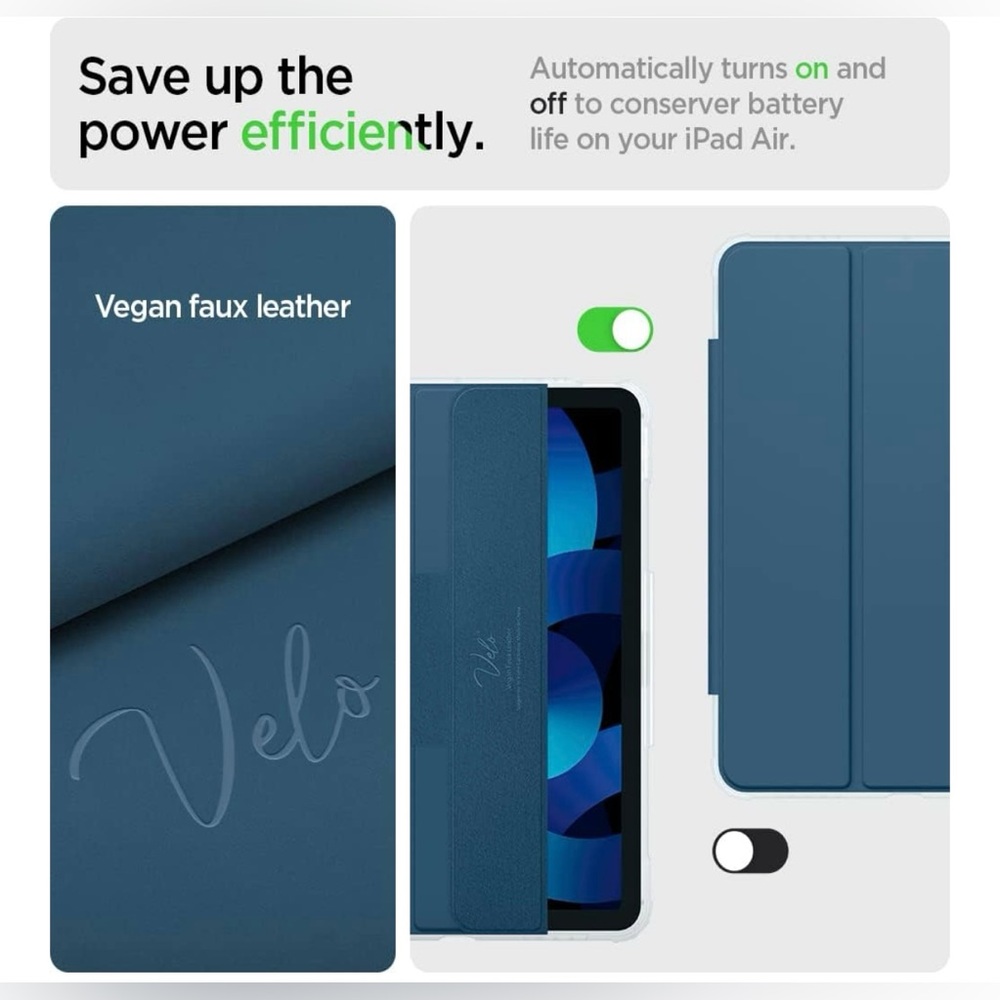 Spigen Ultra Hybrid Pro Case for iPad Air - Blue - Picture 8 of 10